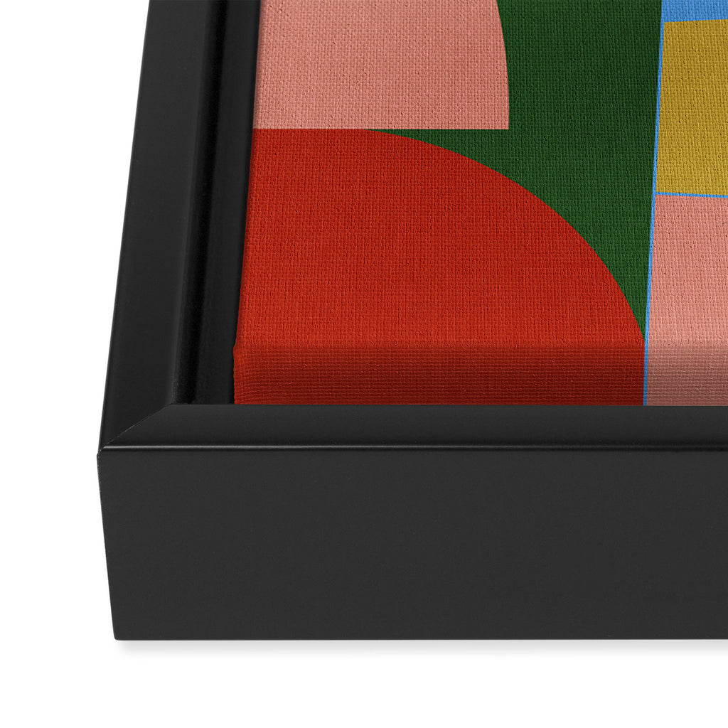 abstract retro vivid fall 4 Framed Canvas Print Gallery Image 3