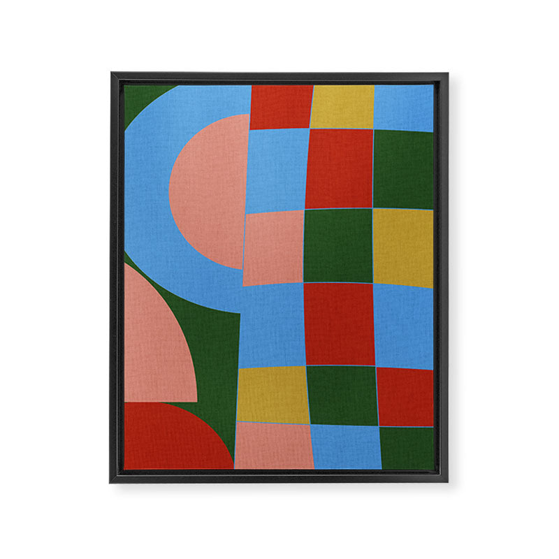 abstract retro vivid fall 4 Framed Canvas Print Gallery Image 8