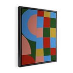 abstract retro vivid fall 4 Framed Canvas Print Gallery Image 2