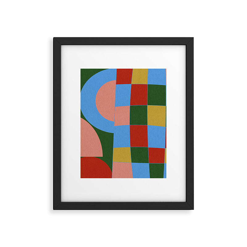 abstract retro vivid fall 4 Framed Art Print Gallery Image 6