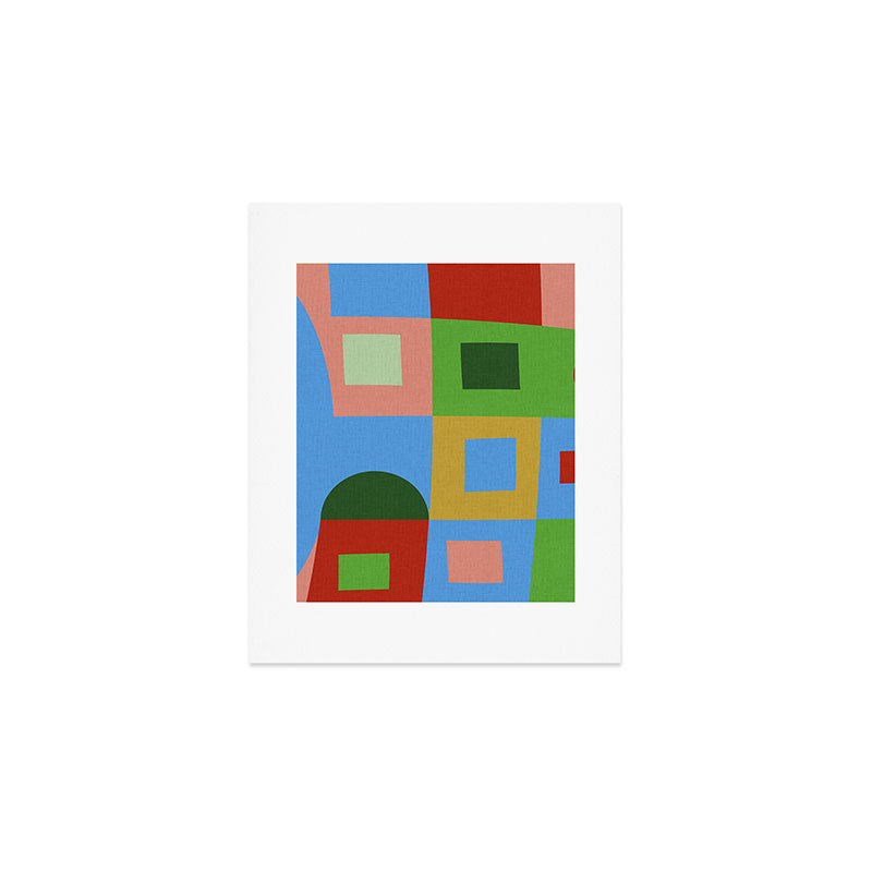 abstract retro vivid fall 5 Art Print Gallery Image 1