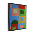 abstract retro vivid fall 5 Framed Canvas Print Gallery Image 2