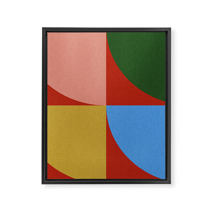 abstract retro vivid fall 6 Framed Canvas Print Gallery Image 1