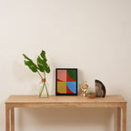 abstract retro vivid fall 6 Framed Canvas Print Gallery Image 4