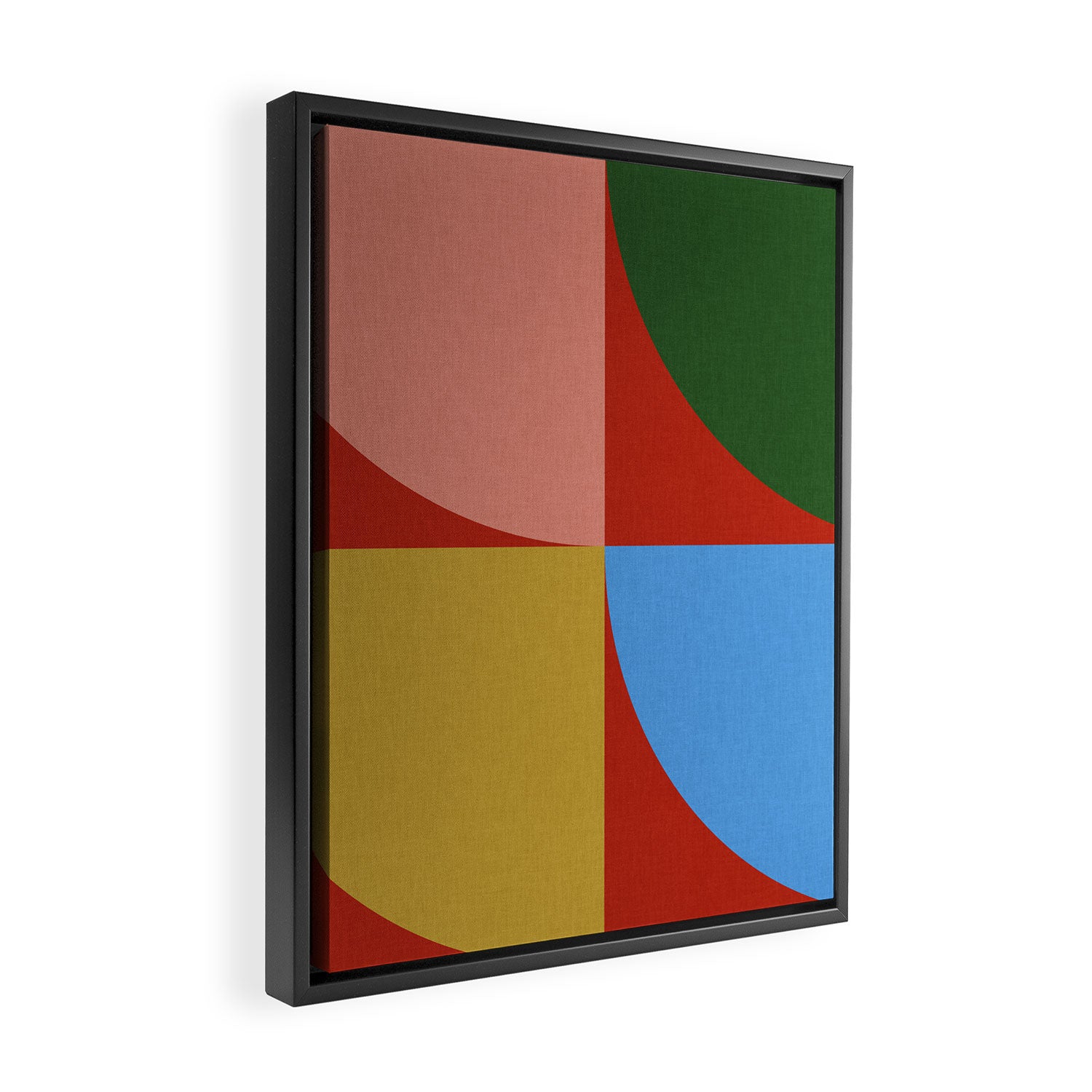 abstract retro vivid fall 6 Framed Canvas Print Gallery Image 2