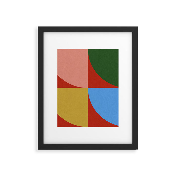 abstract retro vivid fall 6 Framed Art Print Gallery Image 1