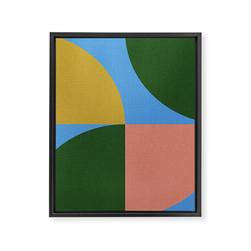 abstract retro vivid fall 8 Framed Canvas Print Gallery Image 8
