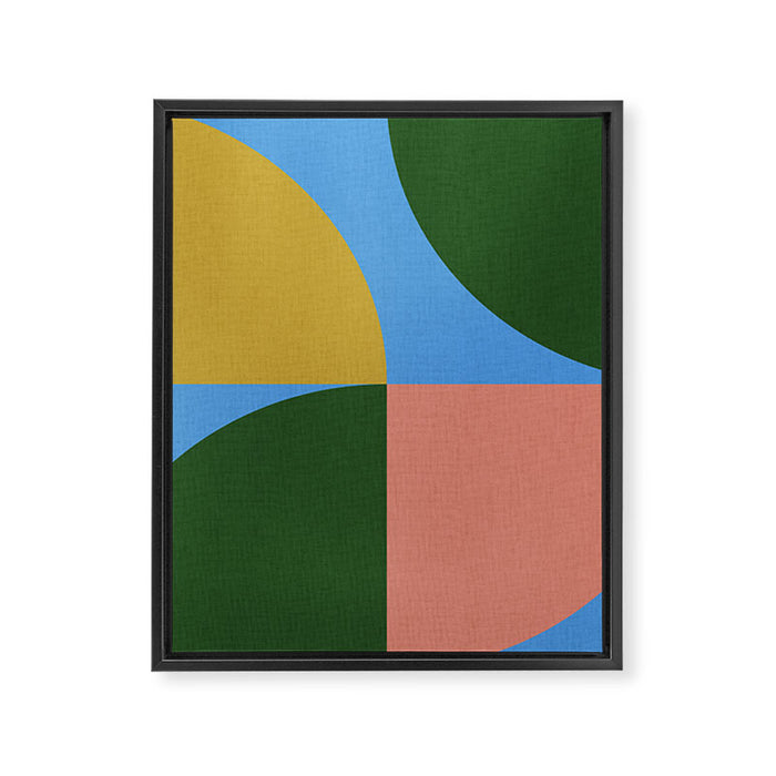 abstract retro vivid fall 8 Framed Canvas Print Gallery Image 1