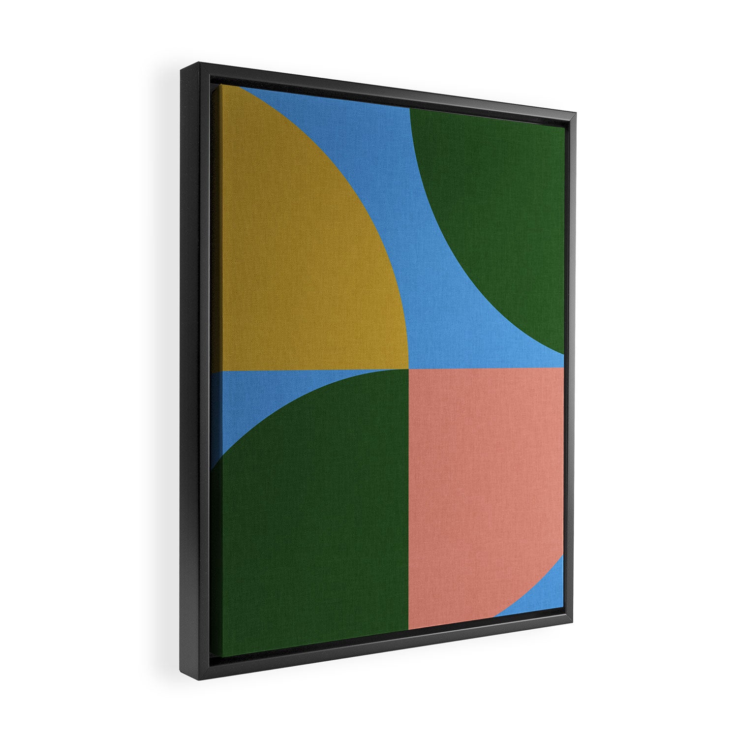 abstract retro vivid fall 8 Framed Canvas Print Gallery Image 2