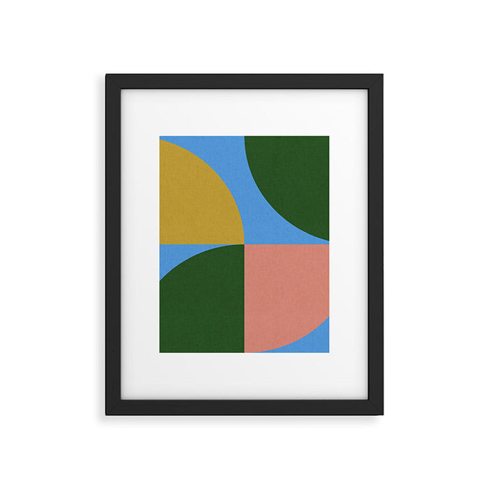 abstract retro vivid fall 8 Framed Art Print Gallery Image 1