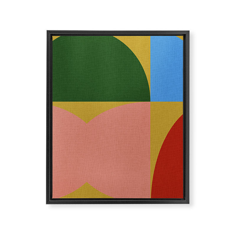 abstract retro vivid fall 9 Framed Canvas Print Gallery Image 8