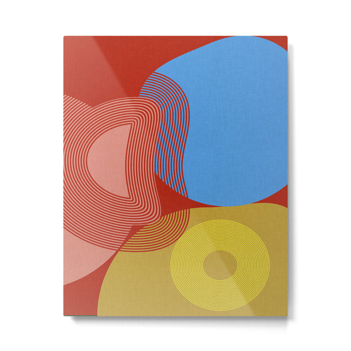 abstract retro vivid fall Metal Print Gallery Image 1