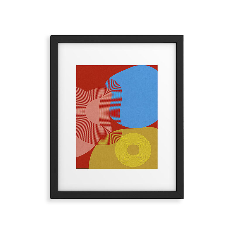 abstract retro vivid fall Framed Art Print Gallery Image 6