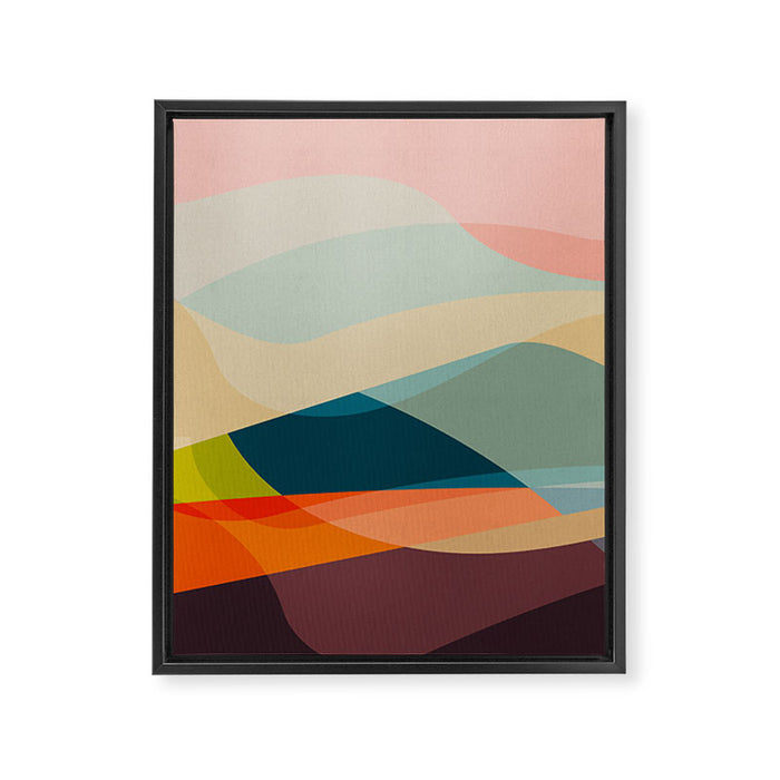 abstract shapes 2 Framed Canvas Print Gallery Image 1