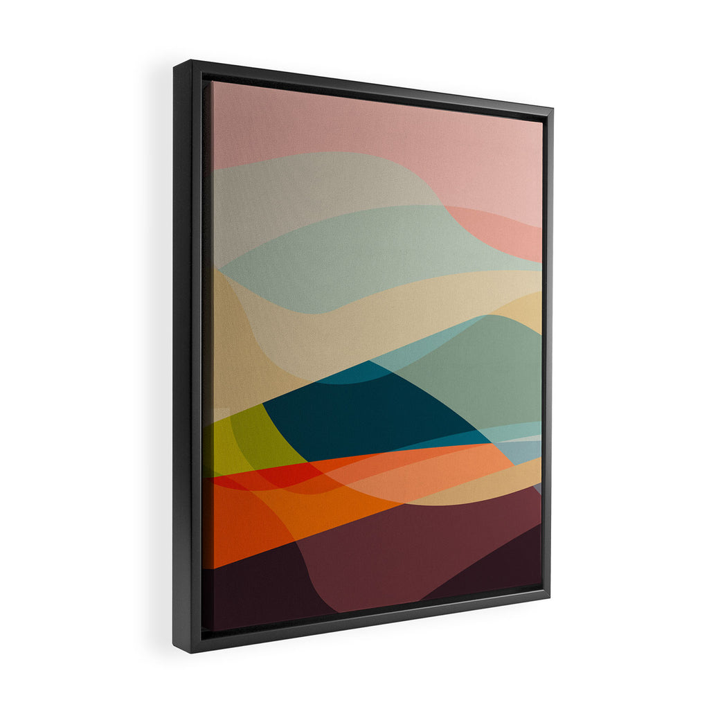 abstract shapes 2 Framed Canvas Print Gallery Image 2