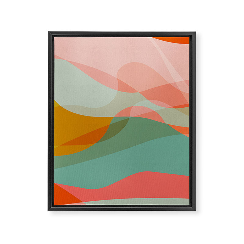 abstract shapes 3 Framed Canvas Print Gallery Image 8