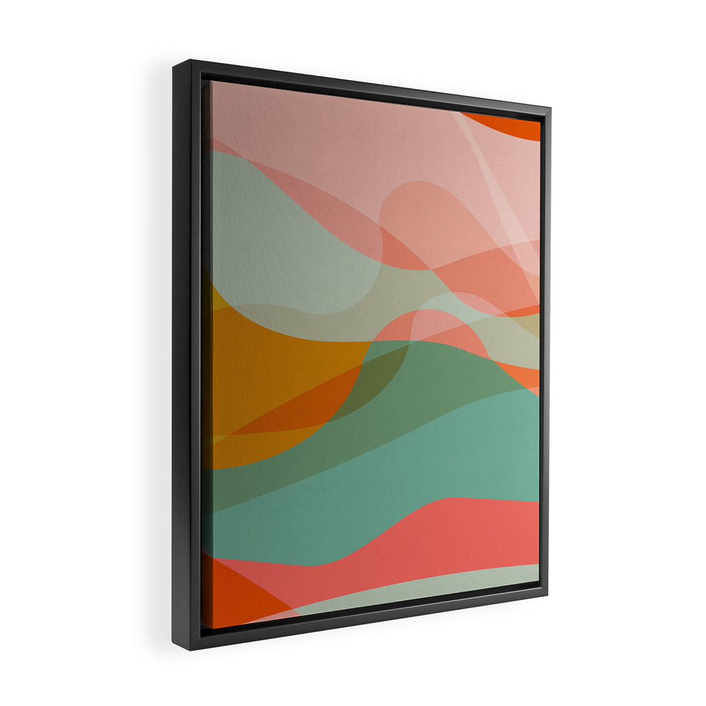 abstract shapes 3 Framed Canvas Print Gallery Image 2