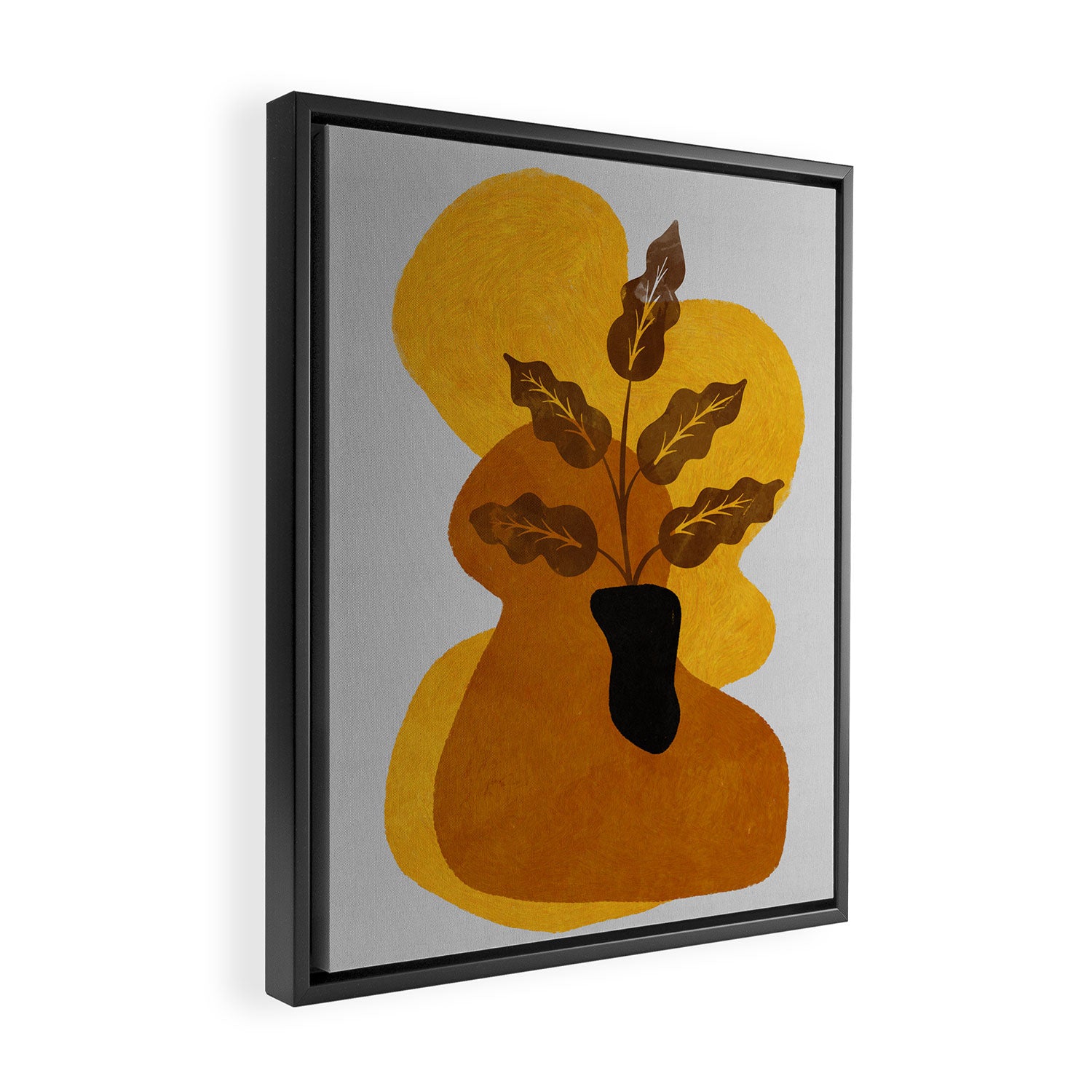 abstract vase shape fall Framed Canvas Print Gallery Image 2