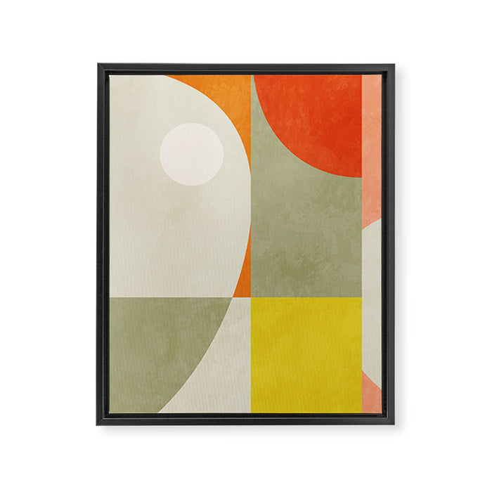 abstraction mid mod Framed Canvas Print Gallery Image 1