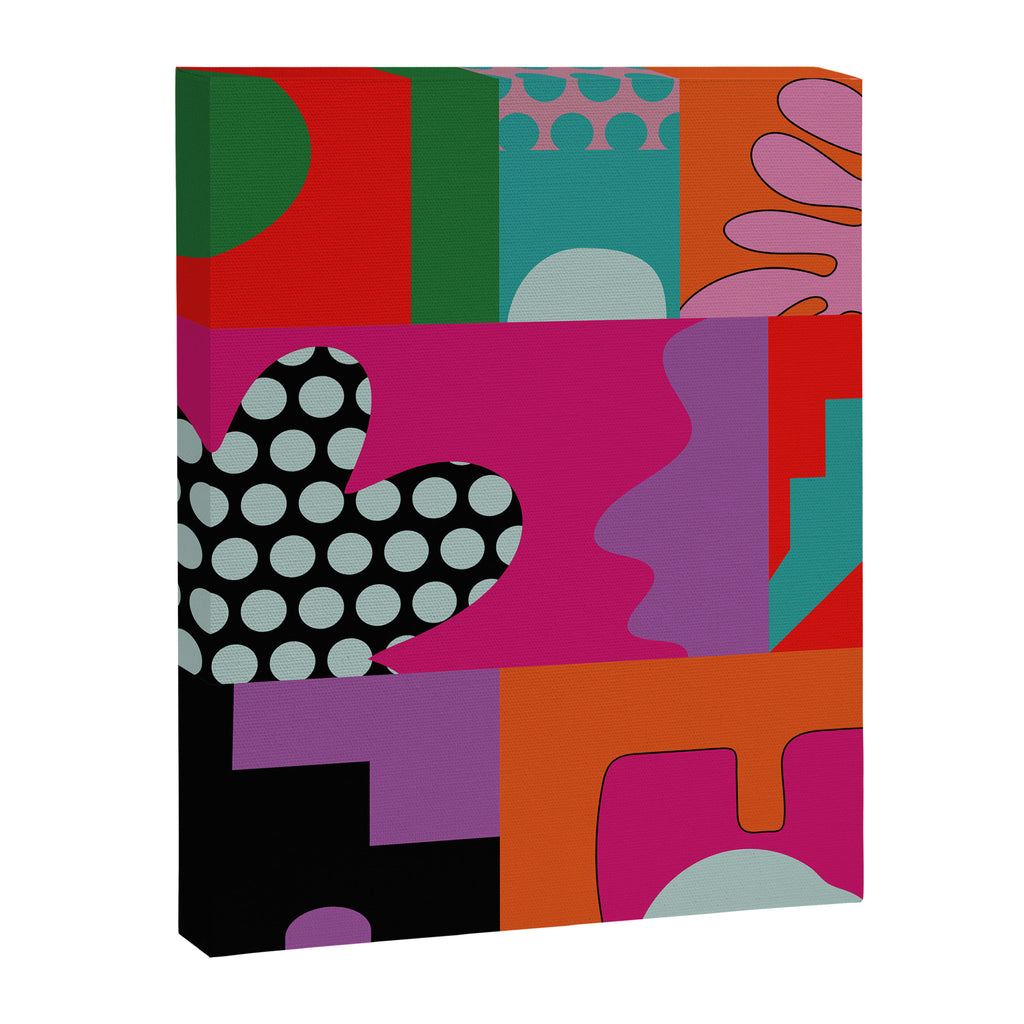 abstraction  pink minimal Canvas Print Gallery Image 6