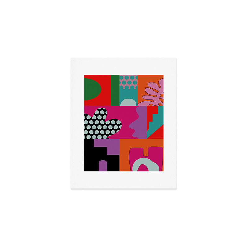 abstraction  pink minimal Art Print Gallery Image 1