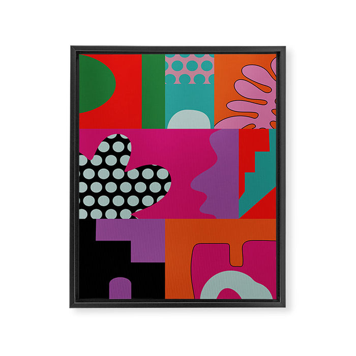 abstraction  pink minimal Framed Canvas Print Gallery Image 1