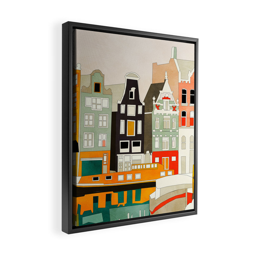 Amsterdam Framed Canvas Print Gallery Image 2