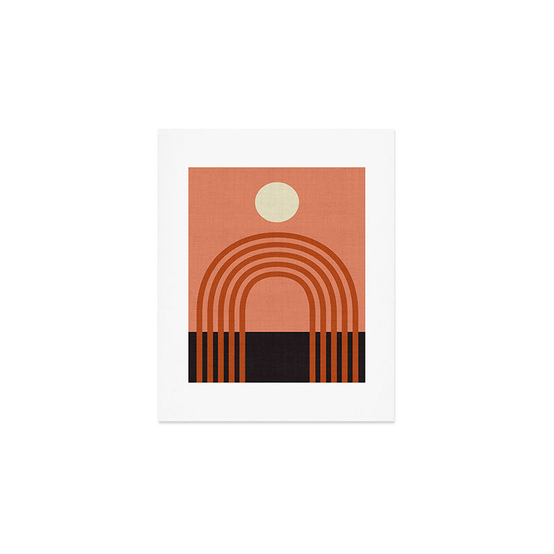 arc moon sun modern art  abstract Art Print Gallery Image 1