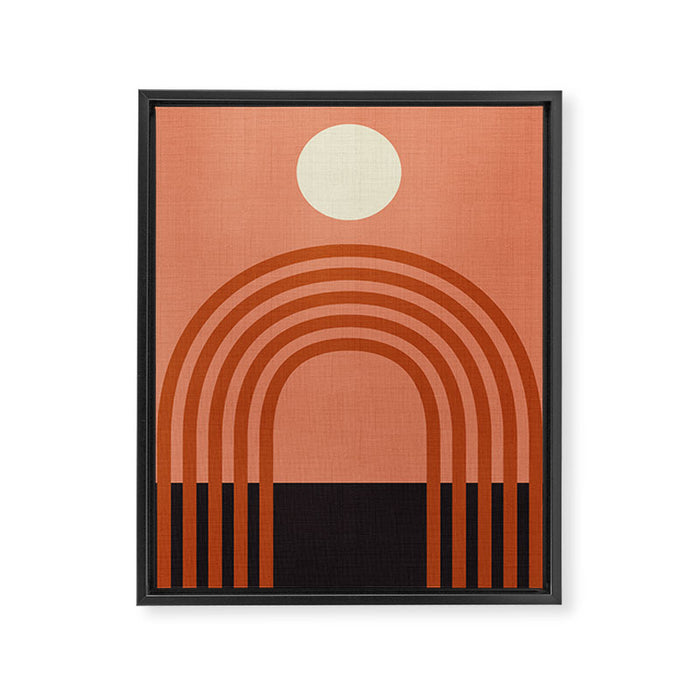 arc moon sun modern art  abstract Framed Canvas Print Gallery Image 1