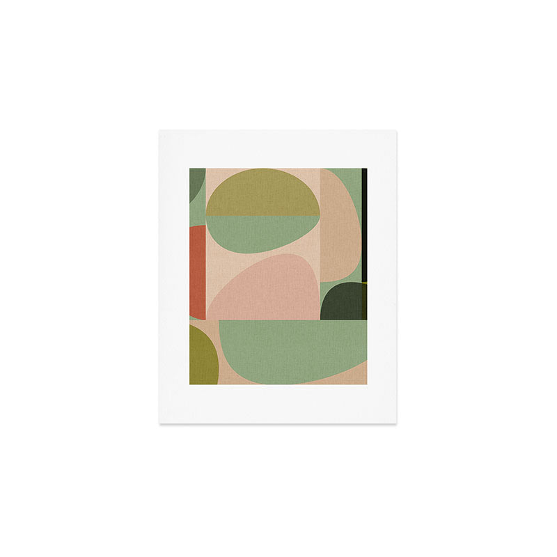 autumn mid century abstract Art Print Gallery Image 1