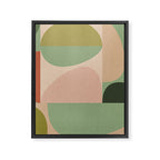 autumn mid century abstract Framed Canvas Print Gallery Image 8