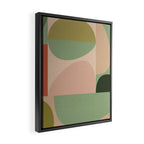 autumn mid century abstract Framed Canvas Print Gallery Image 2