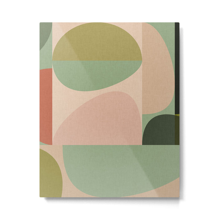 autumn mid century abstract Metal Print Gallery Image 1