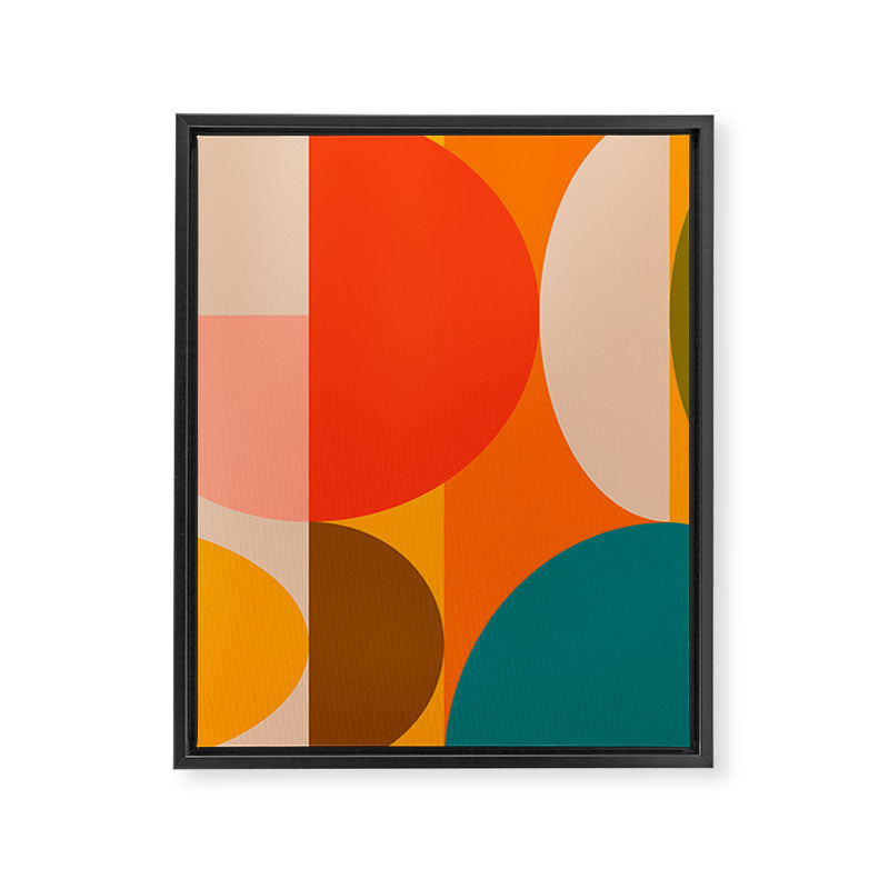Bauhaus, geometric abstraction 1 Framed Canvas Print Gallery Image 8