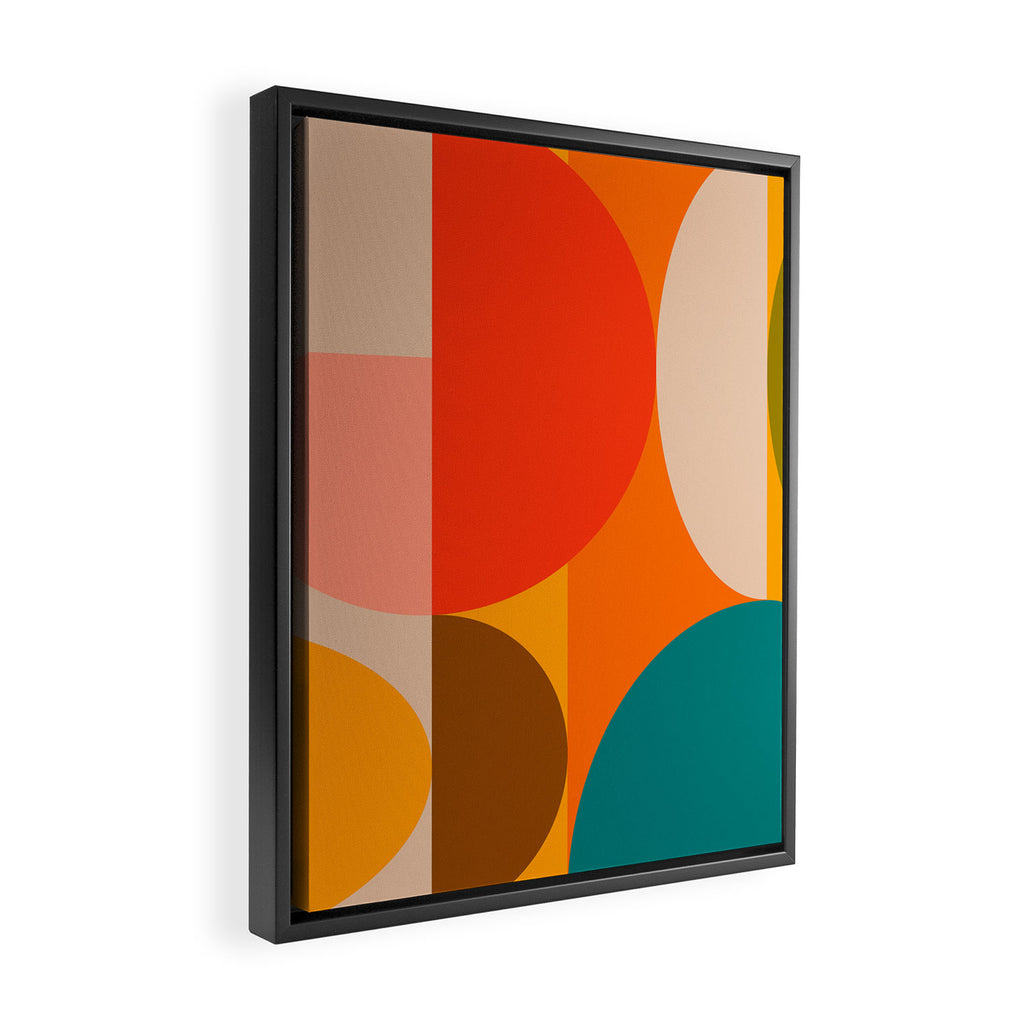 Bauhaus, geometric abstraction 1 Framed Canvas Print Gallery Image 2