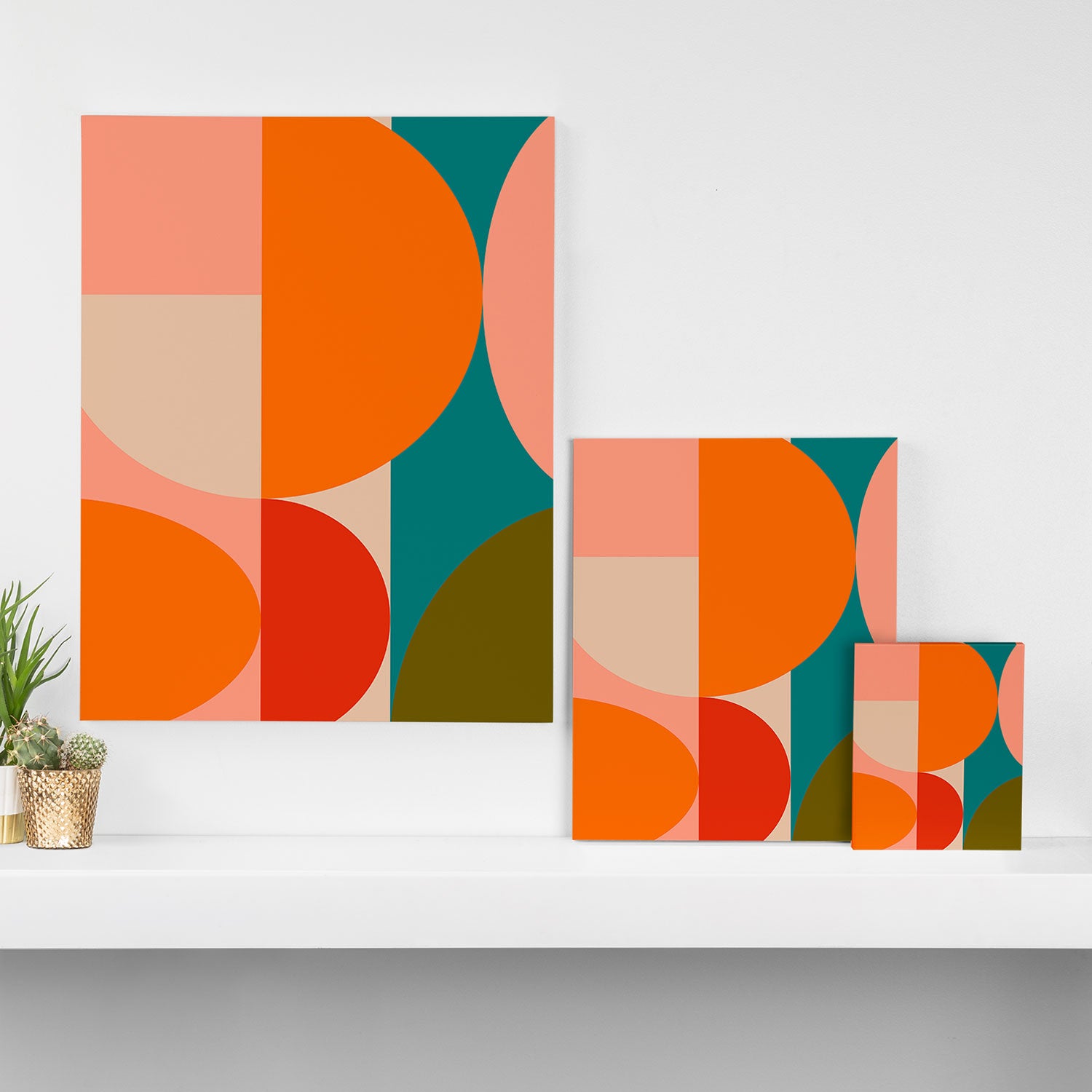 Bauhaus, geometric abstraction 2 Canvas Print Gallery Image 3
