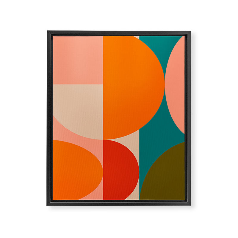 Bauhaus, geometric abstraction 2 Framed Canvas Print Gallery Image 8