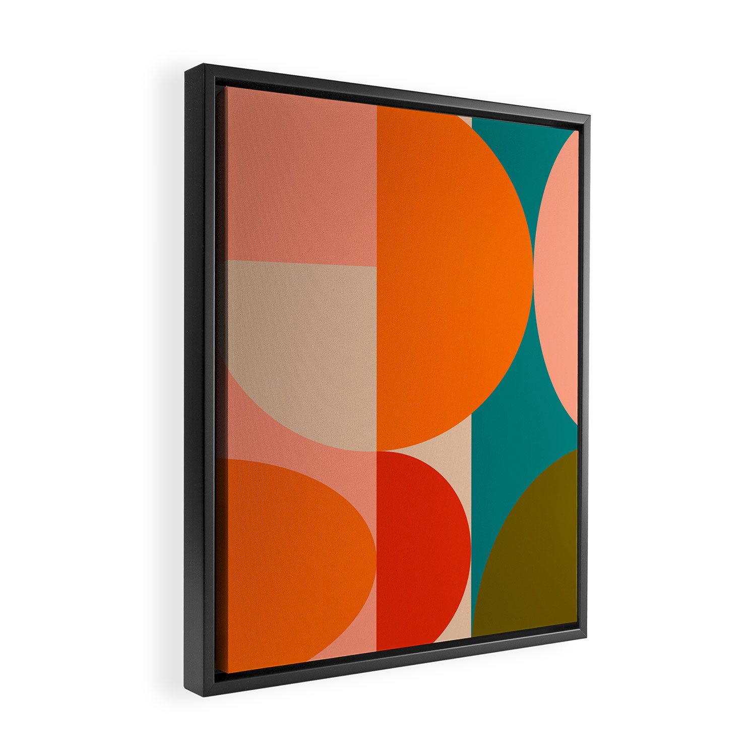 Bauhaus, geometric abstraction 2 Framed Canvas Print Gallery Image 2