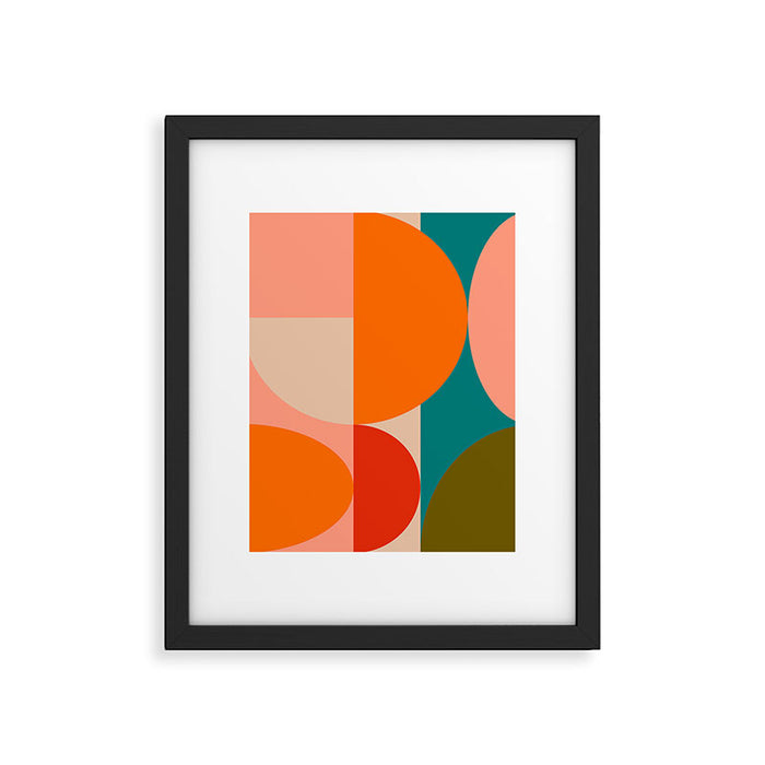 Bauhaus, geometric abstraction 2 Framed Art Print Gallery Image 1
