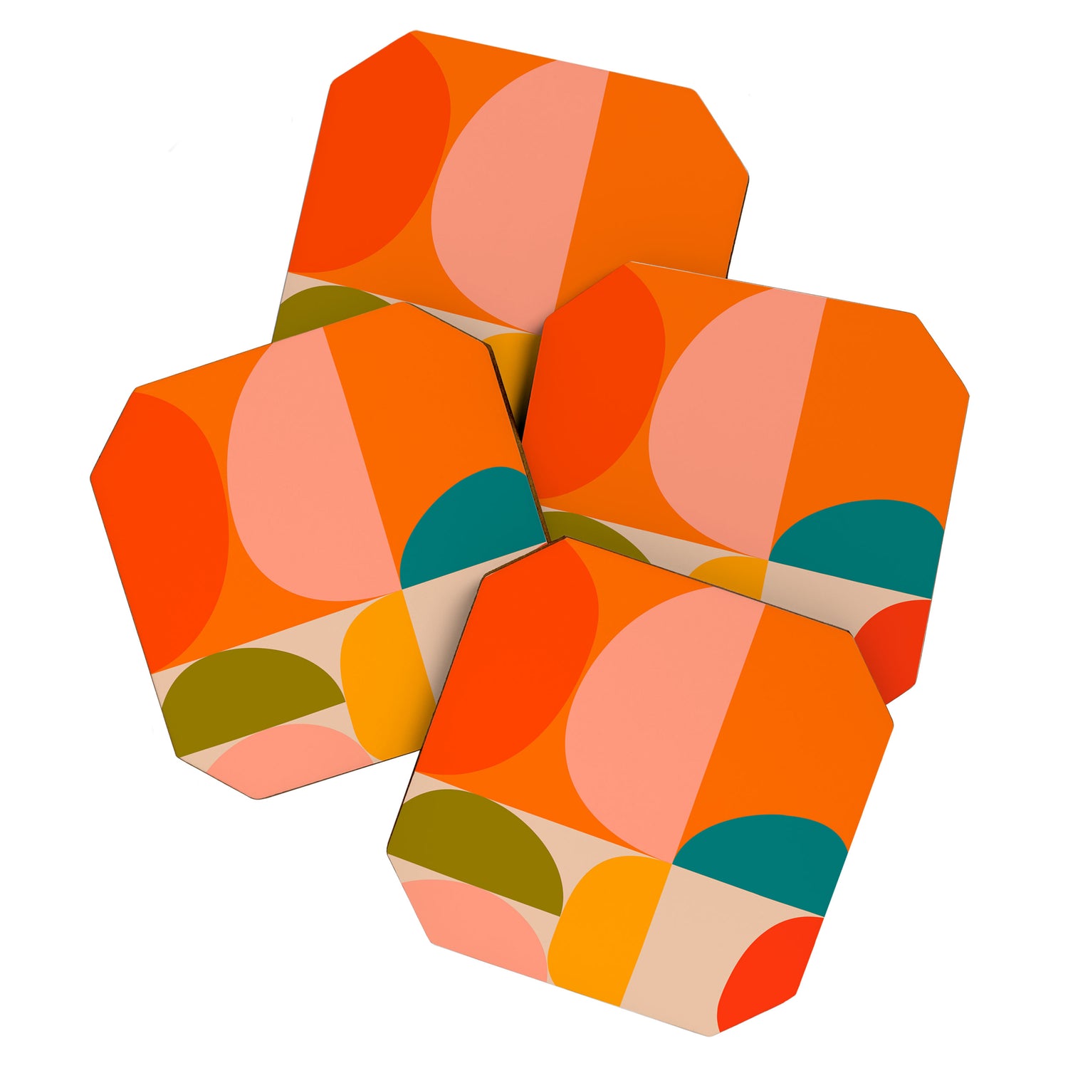 Bauhaus, geometric abstraction 3 Coaster Gallery Image 1