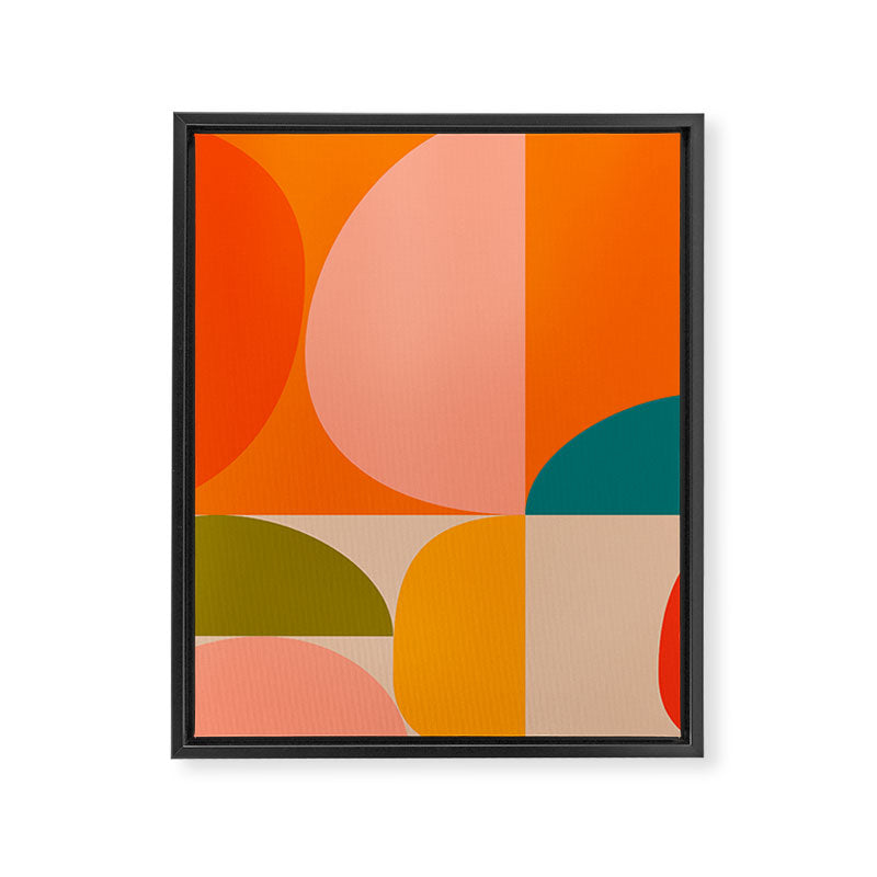 Bauhaus, geometric abstraction 3 Framed Canvas Print Gallery Image 8