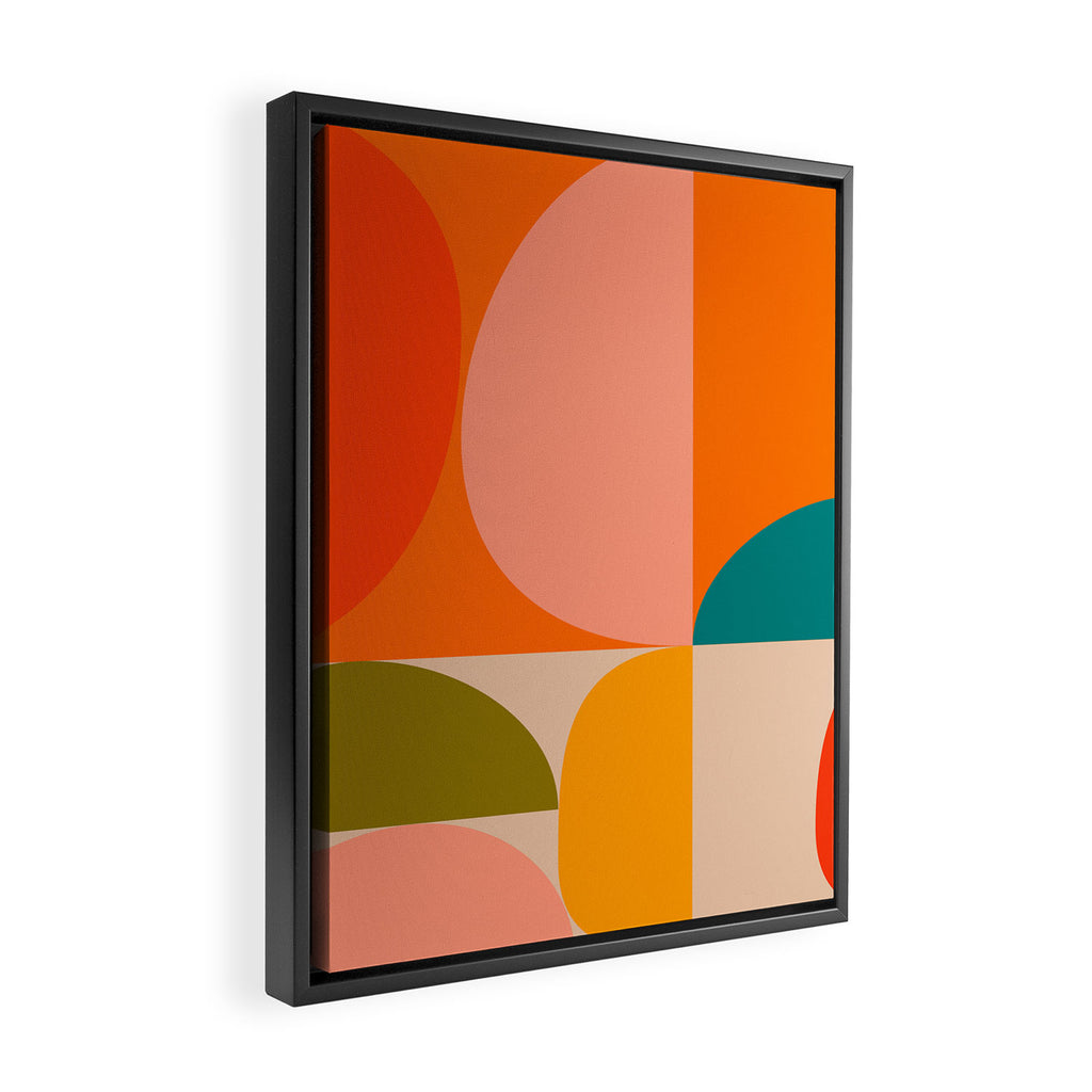 Bauhaus, geometric abstraction 3 Framed Canvas Print Gallery Image 2