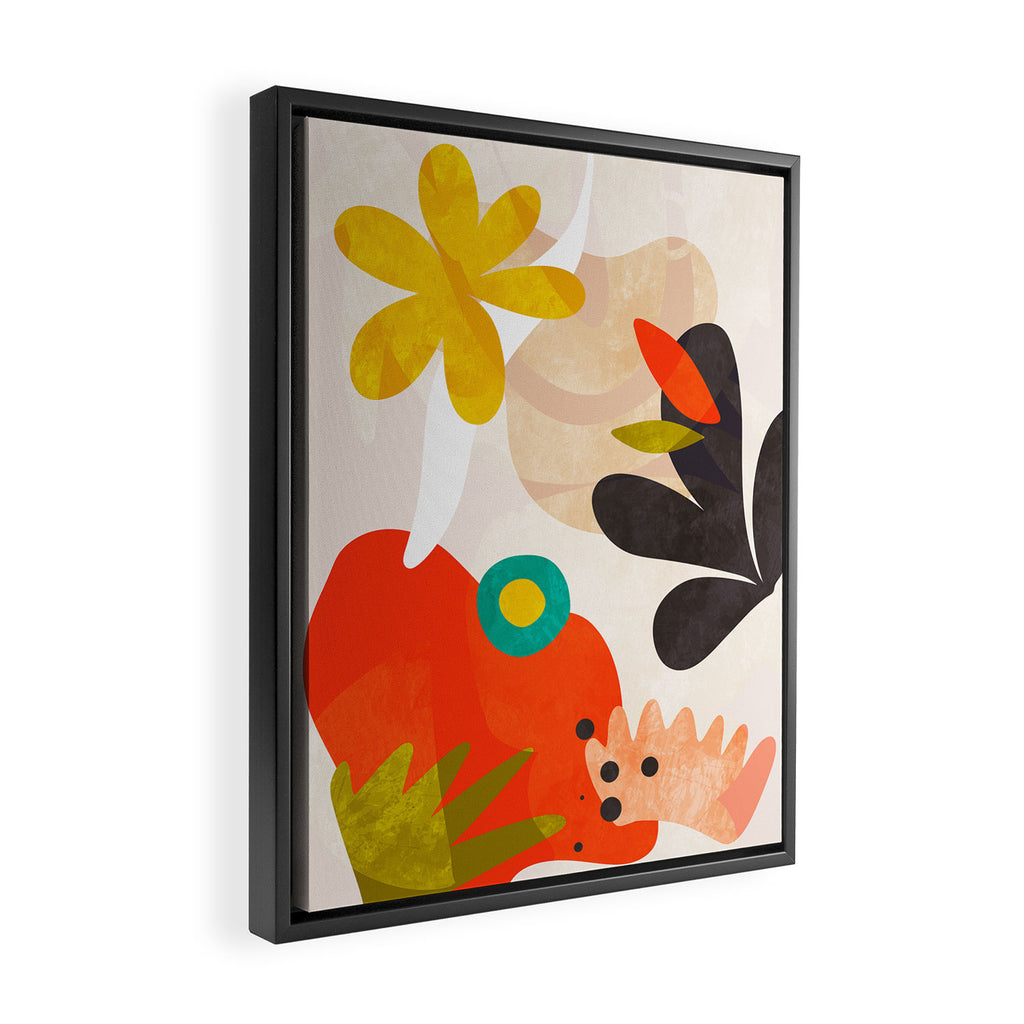bauhaus goes matisse in summer Framed Canvas Print Gallery Image 2