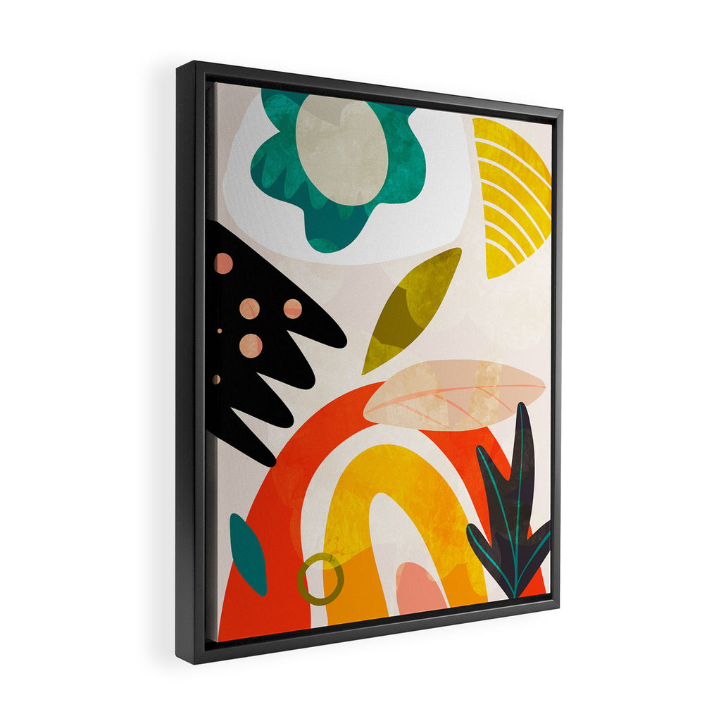 bauhaus goes Matisse in summer II Framed Canvas Print Gallery Image 2