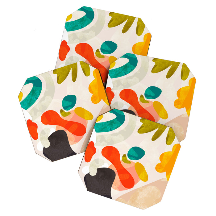 bauhaus goes Matisse in summer III Coaster Gallery Image 1
