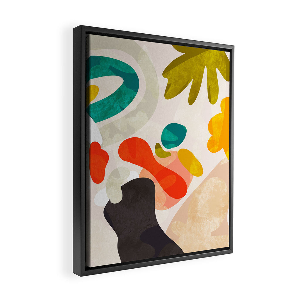 bauhaus goes Matisse in summer III Framed Canvas Print Gallery Image 2