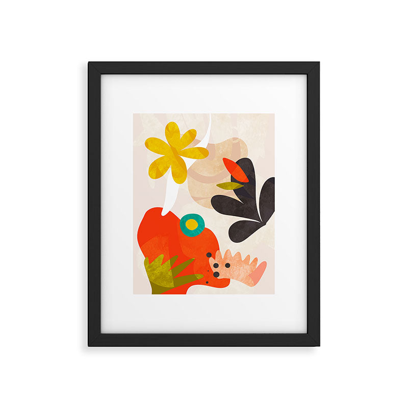 bauhaus goes matisse in summer Framed Art Print Gallery Image 5