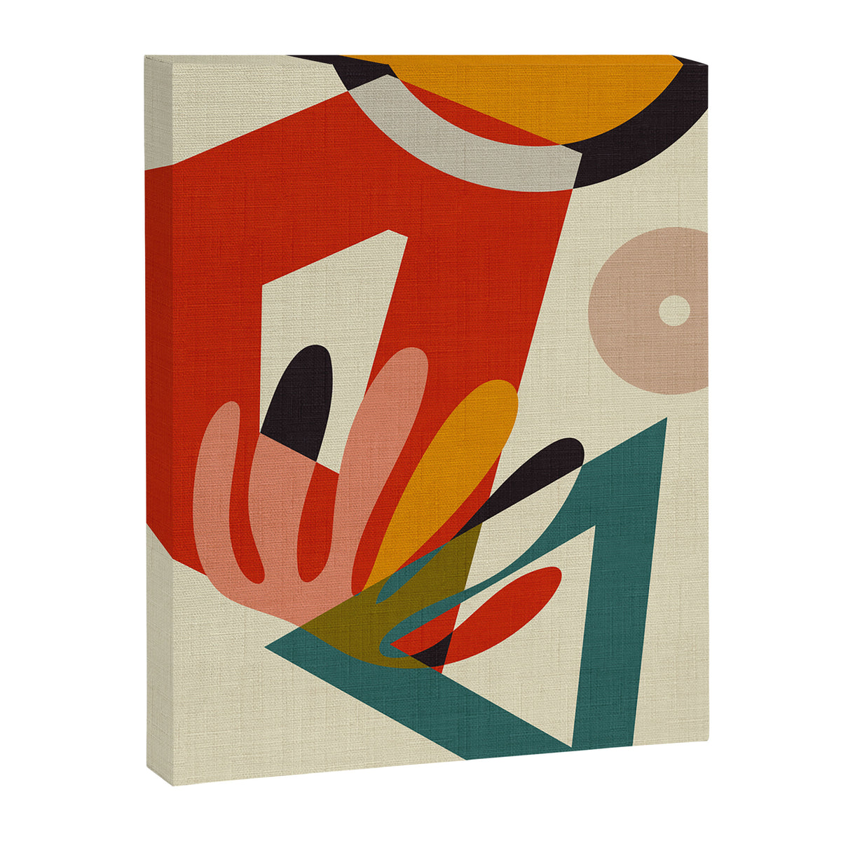 bauhaus mid century cirque 2 Canvas Print Gallery Image 6