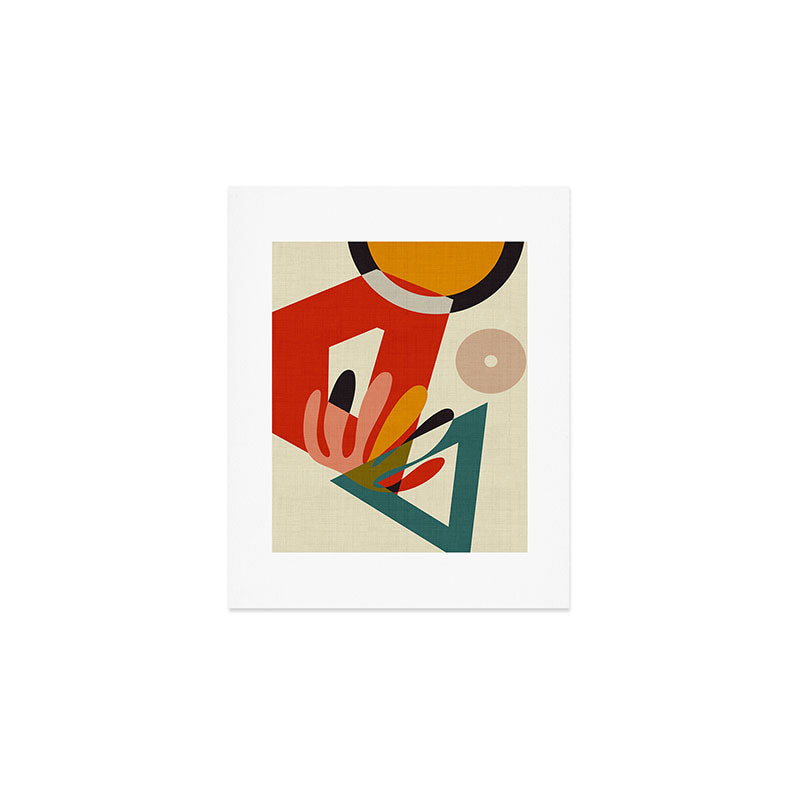 bauhaus mid century cirque 2 Art Print Gallery Image 1