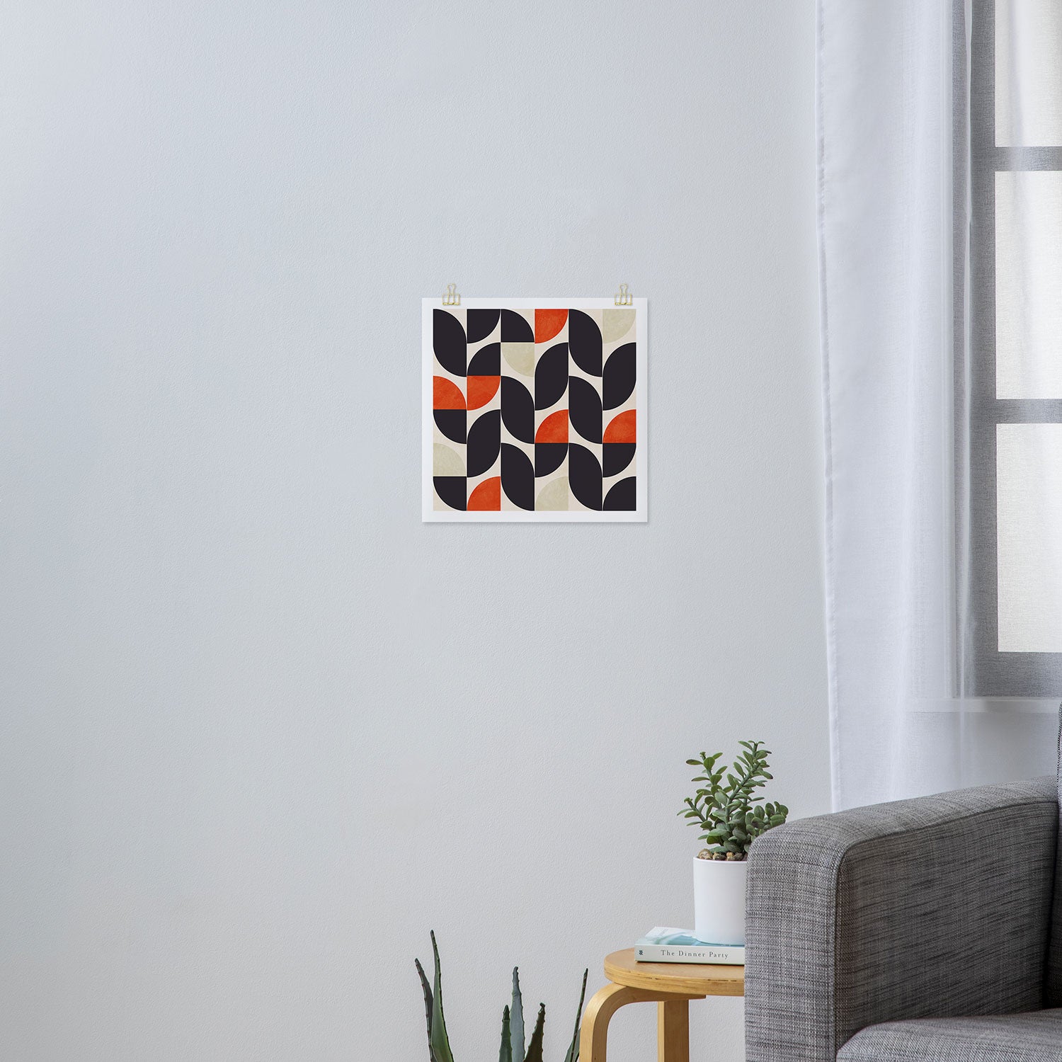 bauhaus mid century shapes abstract Art Print Gallery Image 3